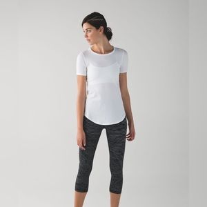 Lululemon Wunder Under Pant Palm Stripe Slate